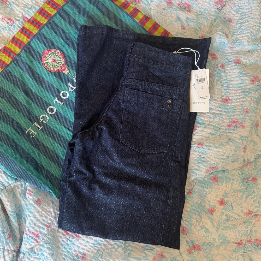 The Adi Sparkle Mid-Rise Flare Pants by Pilcro NWT - Picture 5 of 5